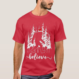Tro Bigfoot Light Santa Squatch Julgran T Shirt