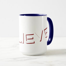 "Tro" Block Stil Text Christian Mugg
