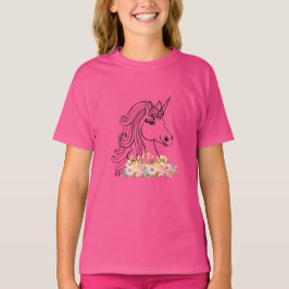 Tro Blommigt Unicorn T Shirt