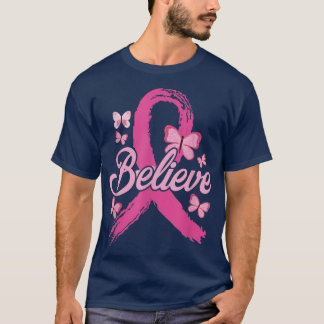 Tro bröstcancermedvetande Månad bröstcancer T Shirt