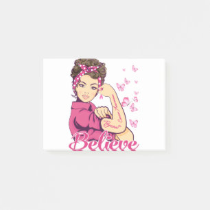Tro bröstcancerpatienter T-Shirt Womens Post-it Block