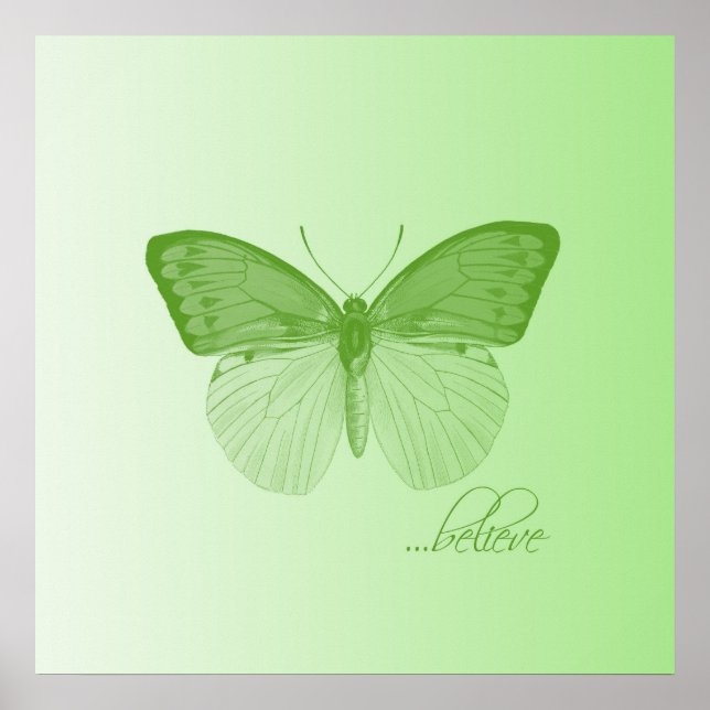 Tro Butterfly Lime Poster (Framsidan)