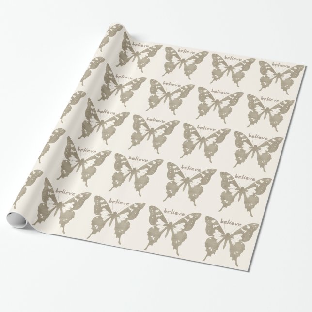 Tro Butterfly Presentpapper (Utrullad)