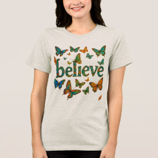 Tro Butterfly Wave Minimalist T Shirt