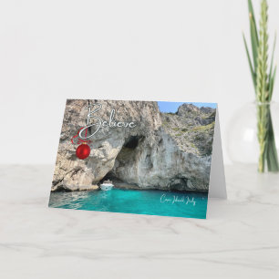 Tro Capri Island-Helgdag för Italien-julkort Helgkort