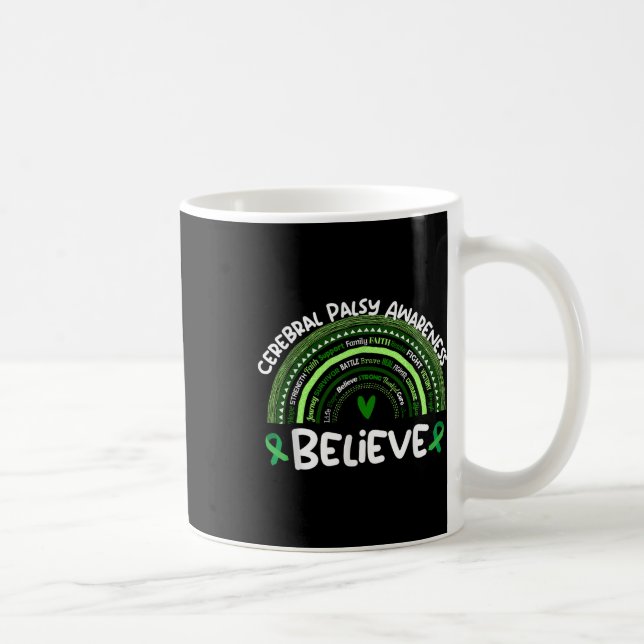 Tro Cerebral Palsy Awareness Month Shirt Cereb Kaffemugg (Höger)