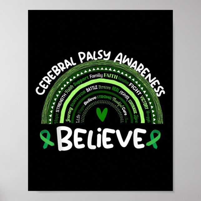 Tro Cerebral Palsy Awareness Month Shirt Cereb Poster (Framsidan)