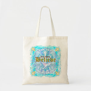 Tro Christian Cross Tote Bag Tygkasse