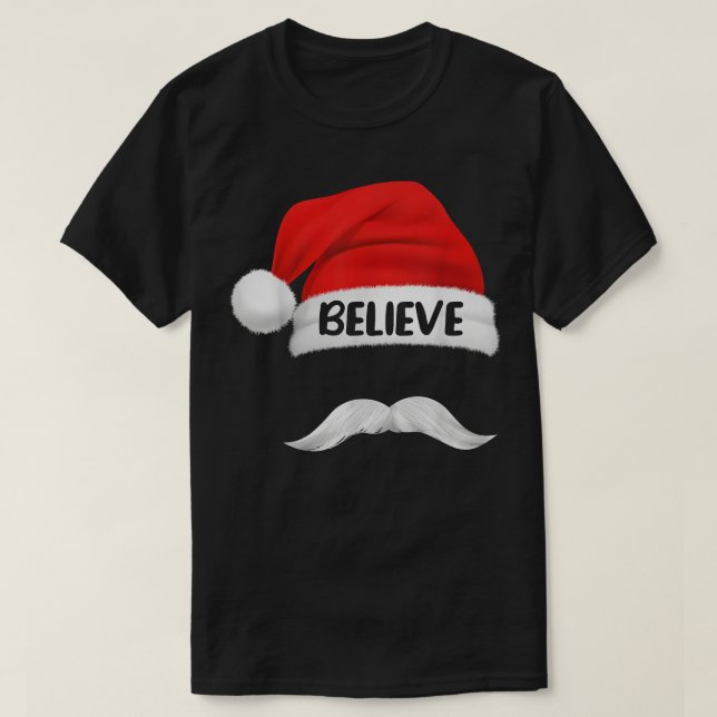 Tro citat från Santa Hat Mustache för manar Women T Shirt (Design framsida)
