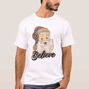 Tro Costume, Jultomten med Leopard Christma T Shirt