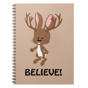 Tro! Cute Jackalope Anteckningsbok