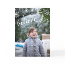Tro Cute Snöflingor enkel fotojul
