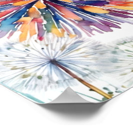 Tro! Dandelions önskar ogräs Poster