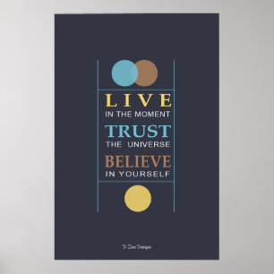 Tro den inspirera andliga citationsteckenaffischen poster