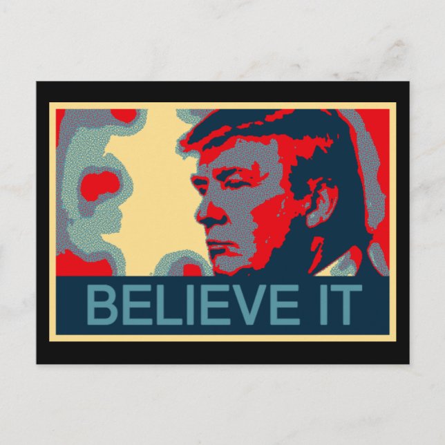 Tro det - president Donald Trump Vykort (Framsida)