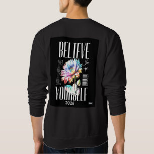 Tro ditt eget logo högst upp på T-shirtens logo Lång Ärmad Tröja