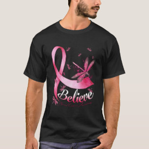 Tro Dragonfly Rosa Ribbon Breast Cancer T Shirt