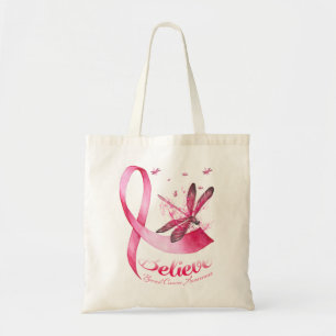 Tro Dragonfly Rosa Ribbon Breast Cancer Tygkasse