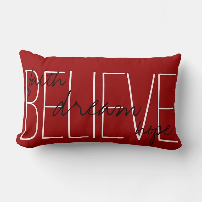 Tro Dream Faith Hope Dekorativ kudde (Framsida)