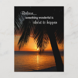 Tro drömmar om positiv tankeförmåga Life-inspirati Vykort