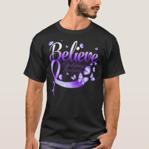 Tro epilepsi Awareness Butterfly T Shirt