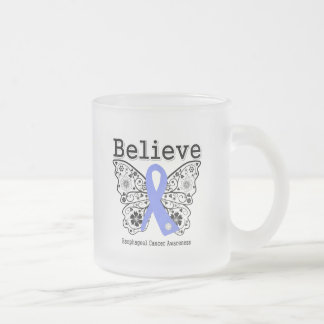 Tro - Esophageal Cancer Fjäril Frostad Glasmugg