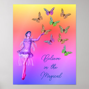 Tro Fairy Butterflies inspiration Poster
