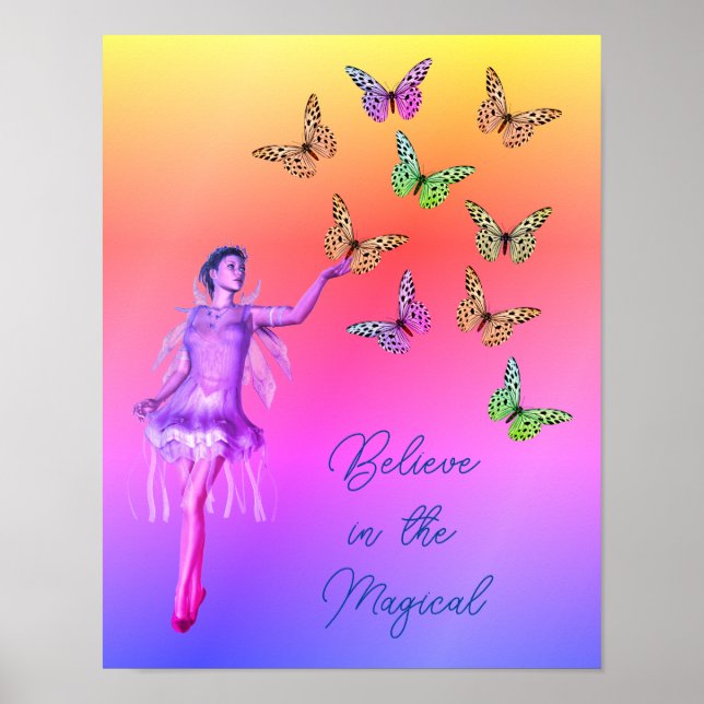 Tro Fairy Butterflies inspiration Poster (Framsidan)