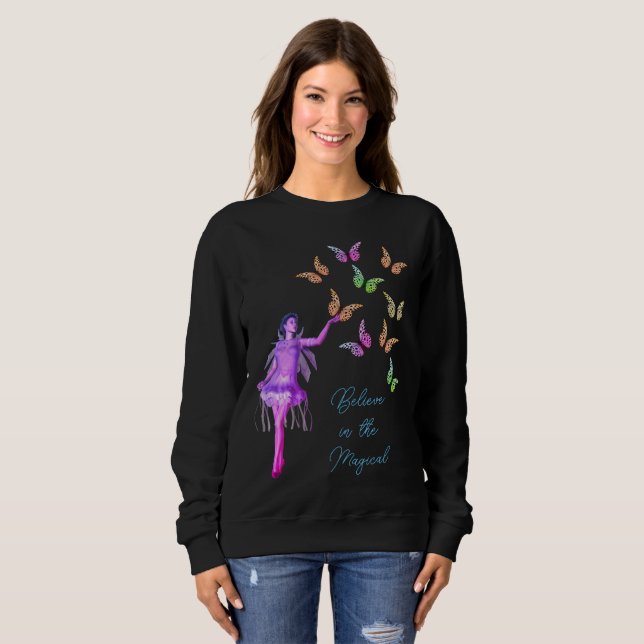 Tro Fairy Butterflies inspiration T Shirt (Hel framsida)