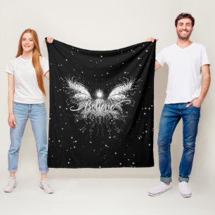 Tro Fairy Starlight Fantasy Black Fleecefilt