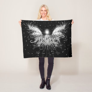 Tro Fairy Starlight Fantasy Black Fleecefilt