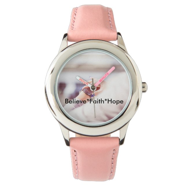 Tro Faith Hope Watch Armbandsur (Framsida)