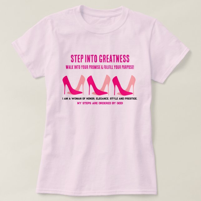 Tro Faithgåvor Samling - Damer T Shirt (Design framsida)