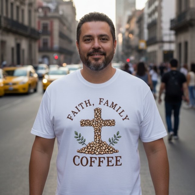 Tro, Familj, Kaffe T Shirt (Skapare uppladdad)