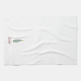 Tro Festive Julgran Gräs Evergreen Kökshandduk