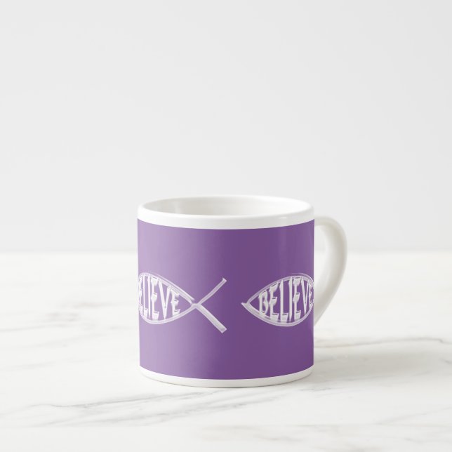 Tro Fish Lavender Espressomugg (Framsida höger)