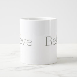 Tro Fjäril, Inspirerande Välbefinnande Gåva Jumbo Mugg