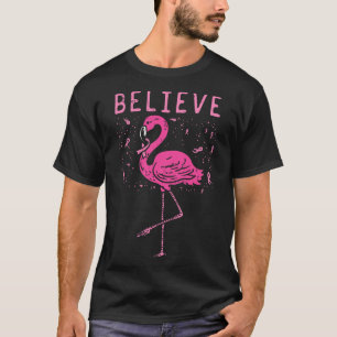 Tro Flamingo Rosa Ribbon Breast Cancer Awarene T Shirt