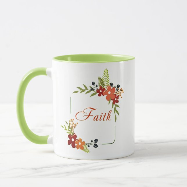Tro floral mugg (Vänster)