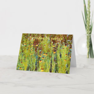 Tro Födelsedagsförbannelser Bibelvers Vilda blommo Kort