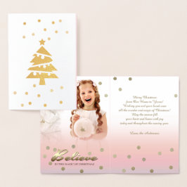 Tro. Foil Luxury Anpassningsbar Photo Card Folierat Kort