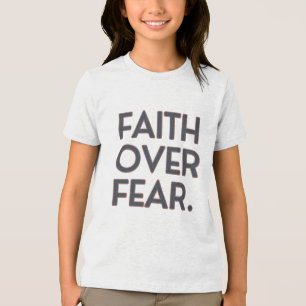 Tro före rädsla Barn T-shirt – Inspirerande medvet
