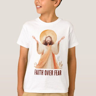Tro före Rädsla Jesus Kristet T-Shirt