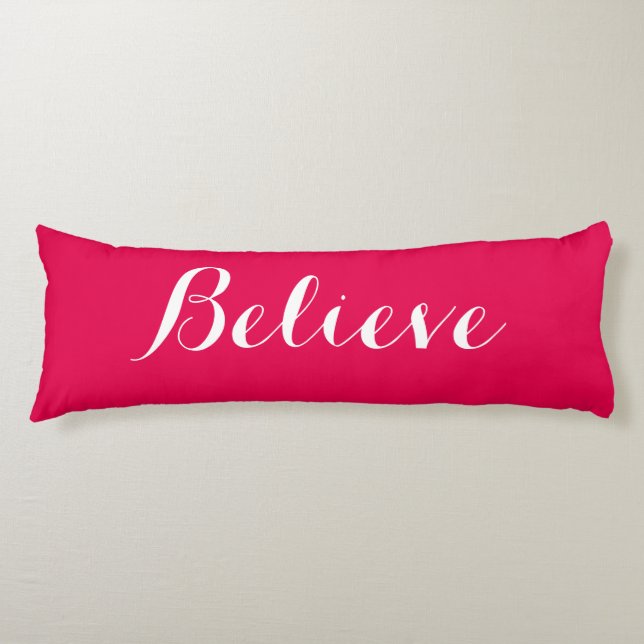 Tro God jul Red Body Pillow Kroppskudde (Framsidan)