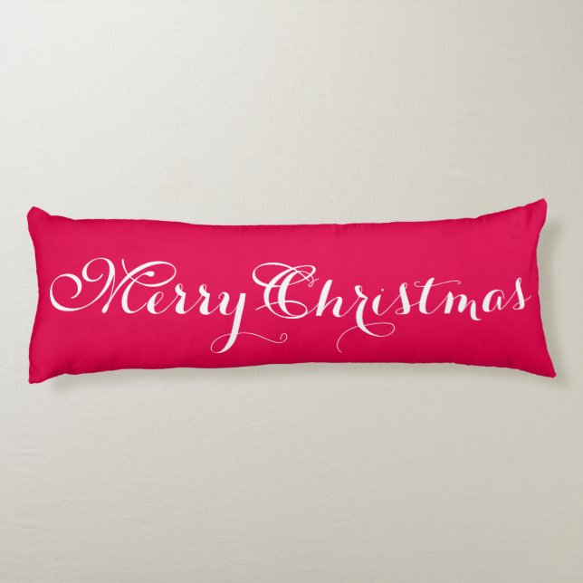 Tro God jul Red Body Pillow Kroppskudde (Baksidan)