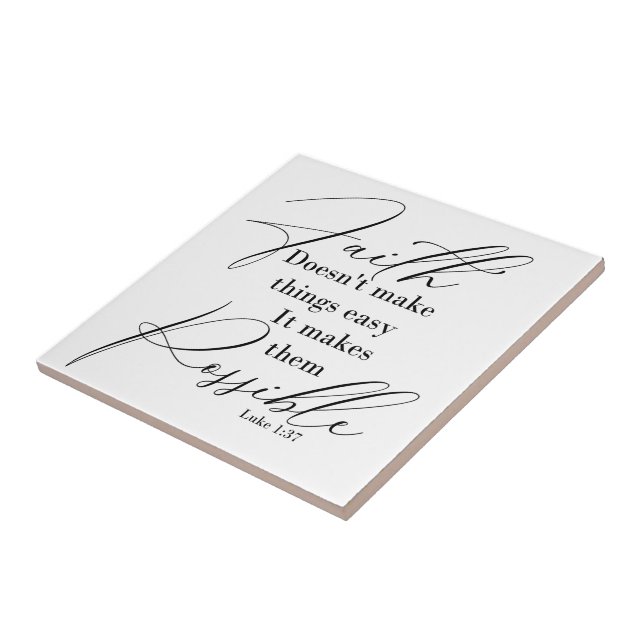 Tro gör saker möjliga kakelplatta (Sidan)