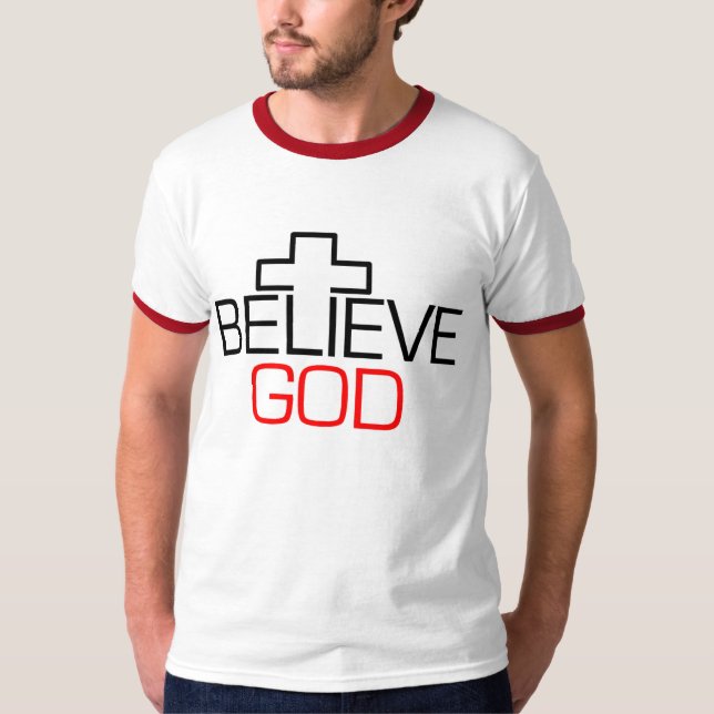 Tro gud tee shirt (Framsida)