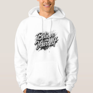 Tro Händer Om Dig Själv Inspirationshuvtröja | Mot Hoodie