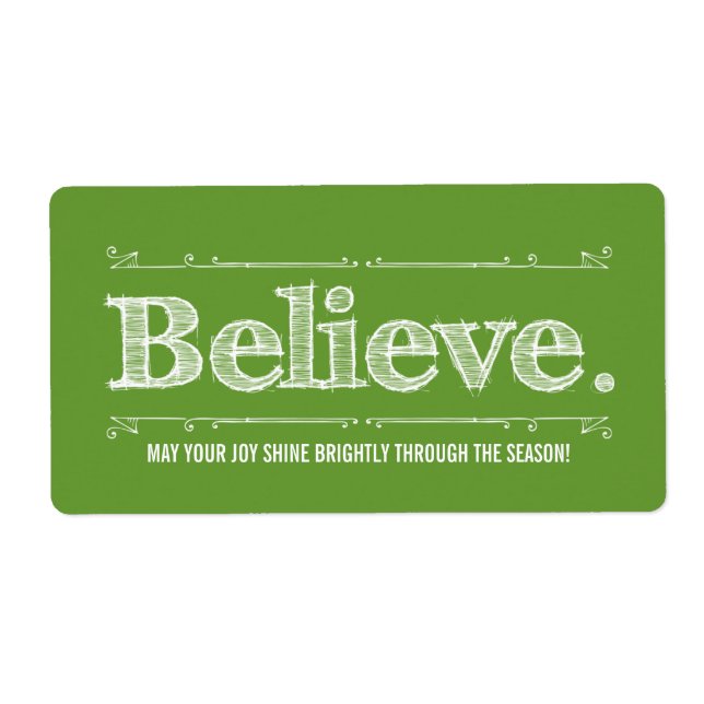 Tro Helgdag Homemade Craft- eller Gift-etikett Fraktsedel (Framsidan)