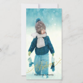 Tro Helgdag Photo Card Julkort